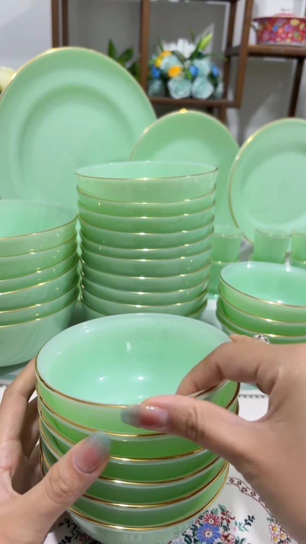 4.5英寸玉瓷碗6个口径11.5厘米