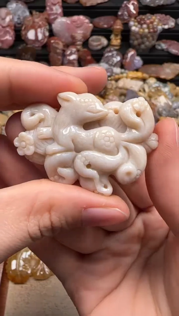 【闪购商品】硅化珊瑚（珊瑚玉）颈饰未镶嵌529