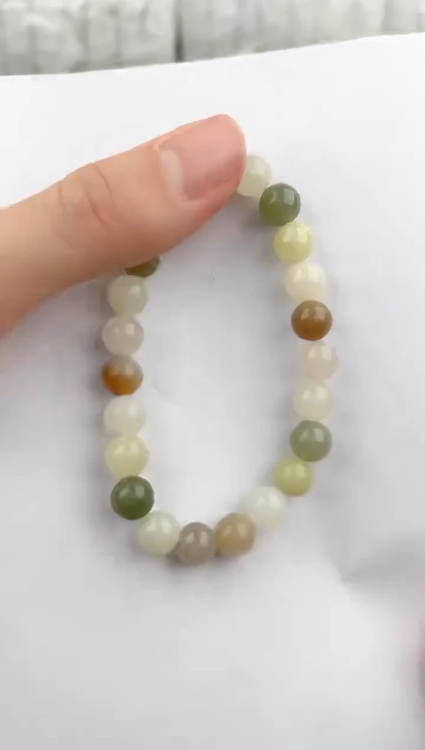 【闪购商品】和田玉手链未镶嵌1颜色微差无瑕疵