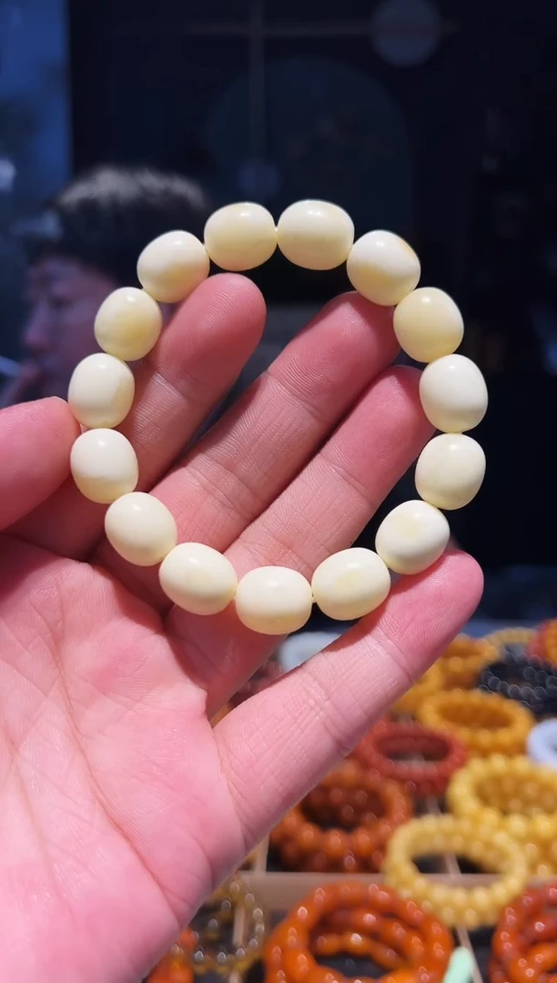 手串蜜蜡未镶嵌白蜡枣珠