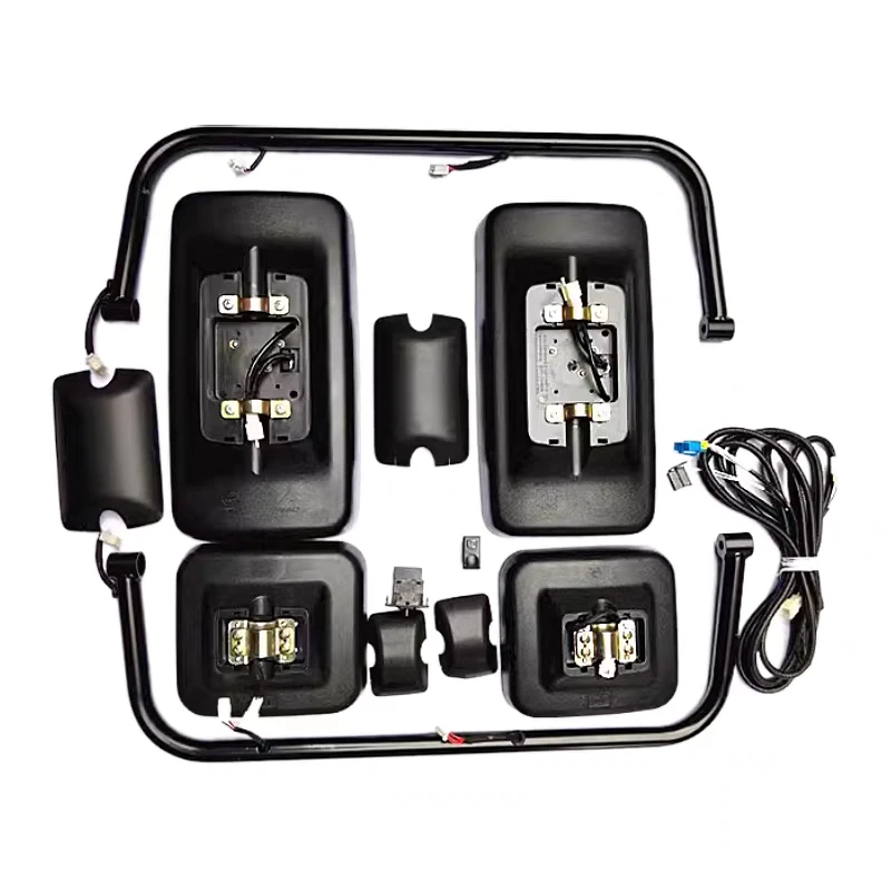 适用东风天龙加热倒车镜KC启航版VL电动反光镜后视镜广角镜改装