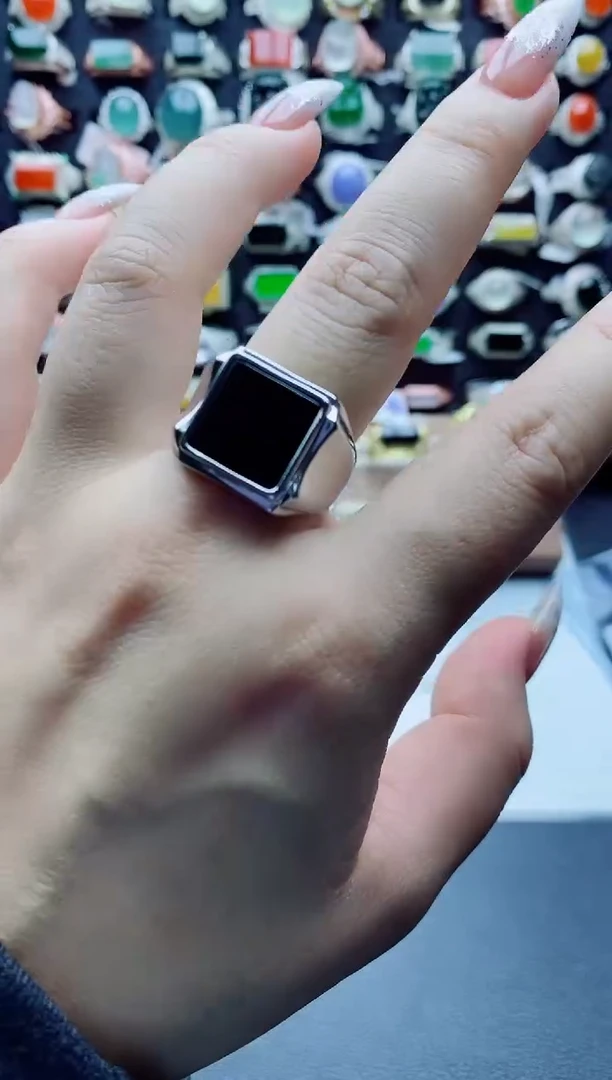 未镶嵌戒指翡翠天然翡翠A货男戒