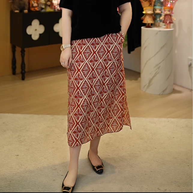 【深圳霞姐】夏季新品上新大码女装复古印花半身裙