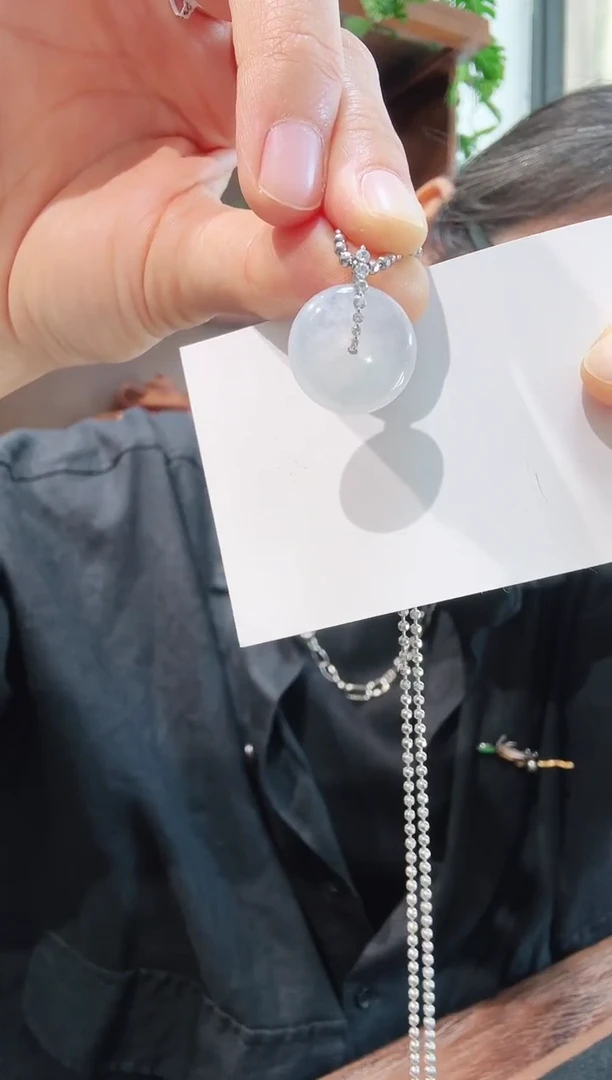 吊坠(不含链)18K金镶嵌翡翠00001580