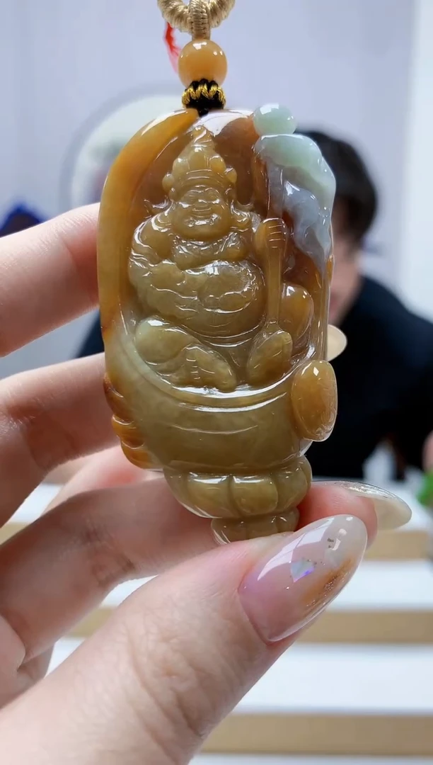 未镶嵌定制翡翠5060jw-毛货挂件136