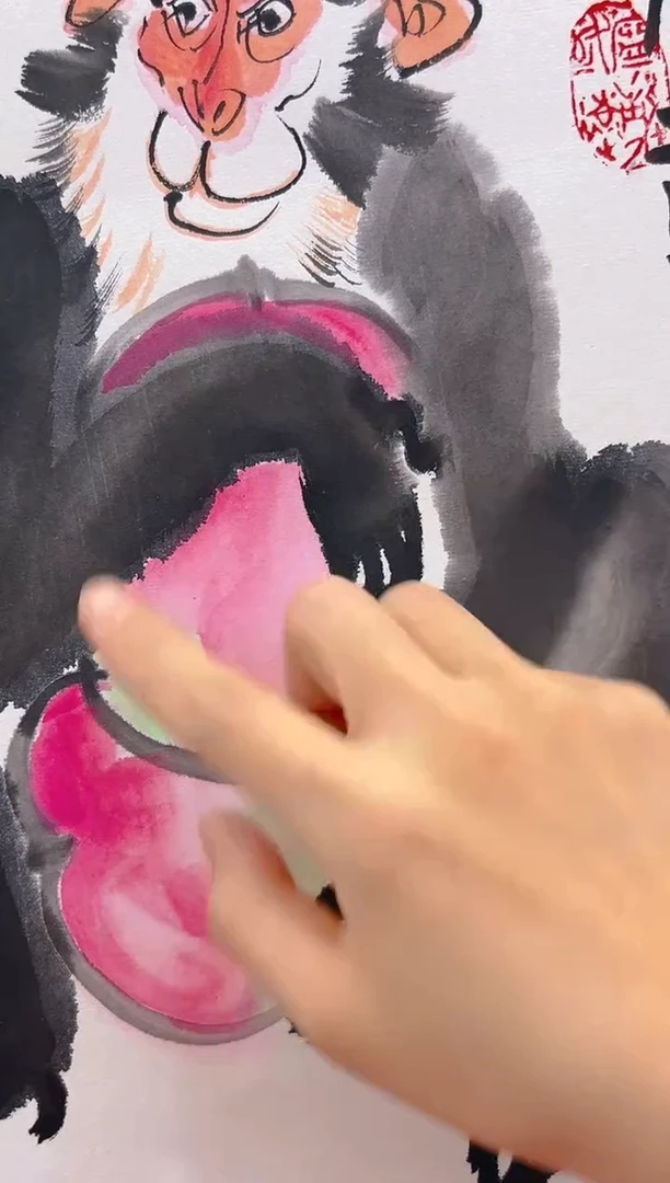 【闪购商品】绘画王冠人-1平尺-国画作品