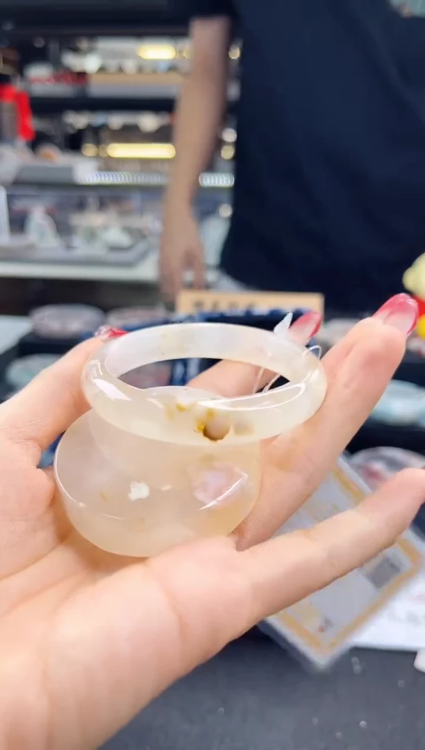 未镶嵌手镯石英质玉53圈口（赠品镯心）1886778