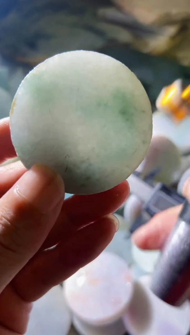 翡翠未镶嵌颈饰定制翡翠A货43