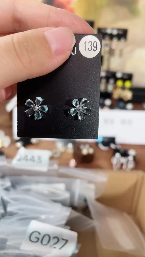 铜合金合成立方氧化锆925银豆139