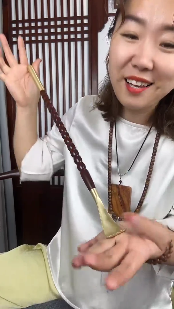 木段光檀木铜头痒痒挠