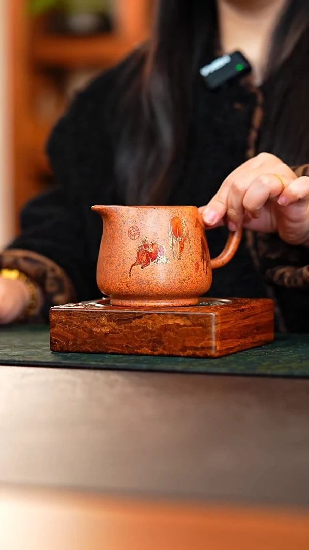 茶杯紫砂段泥八骏