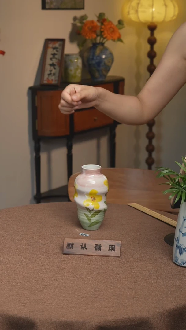 摆件景德镇原创花器不带花