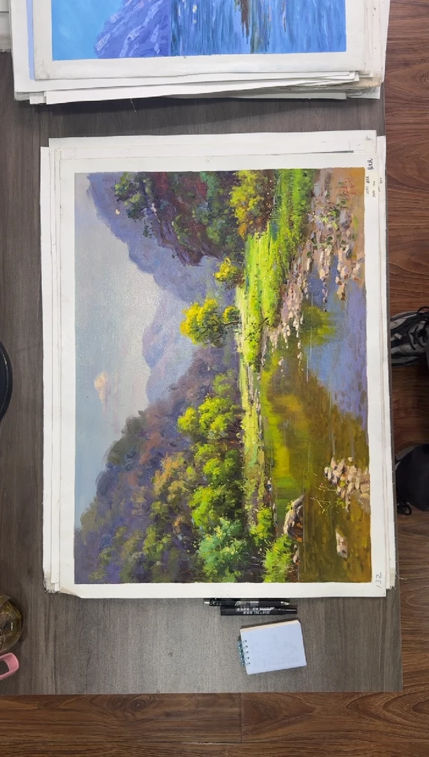 油画【117号】约50*70cm丨朝鲜原创纯手绘孤品油画丨顺丰包邮