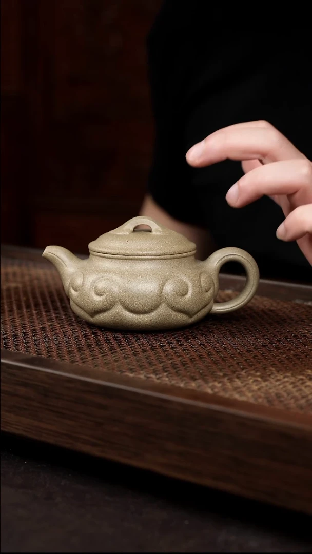 茶壶紫砂青段仿古如意