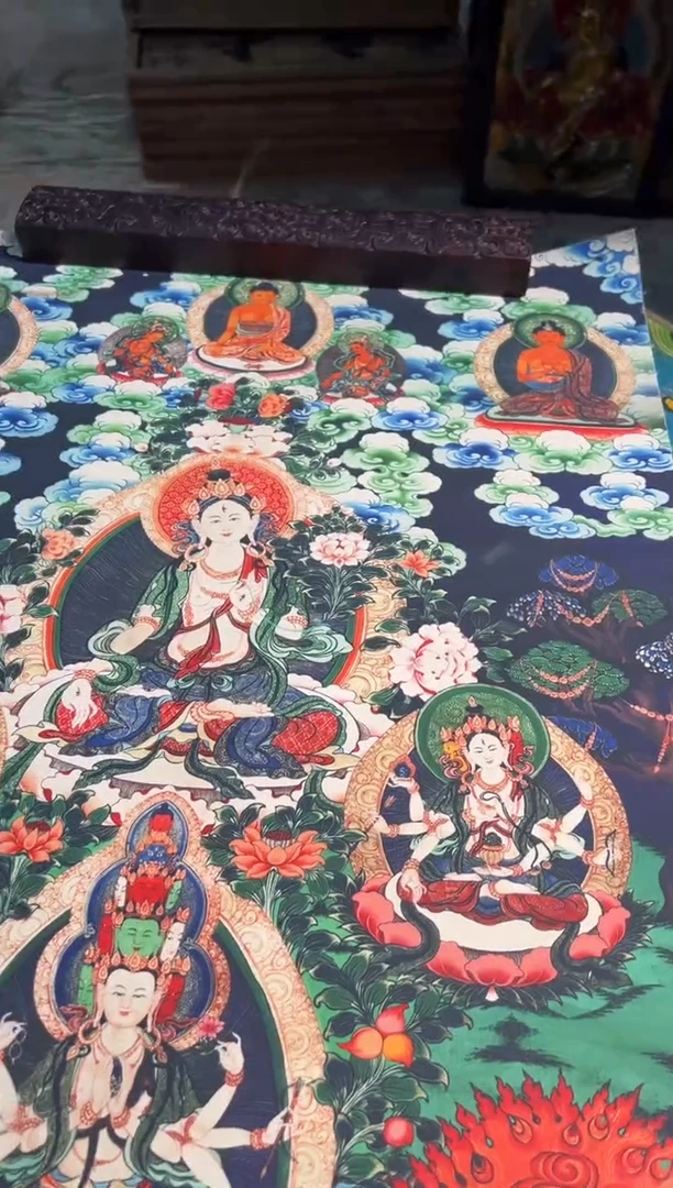 卷轴画卷轴画张张的唐卡9