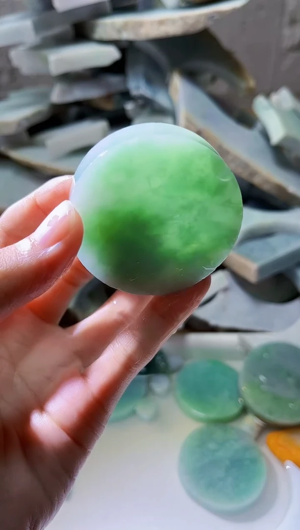 裸石翡翠翡翠a货正品玉石古陈433