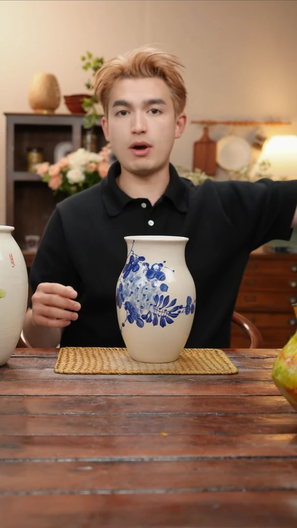 摆件景德镇手作艺术花器