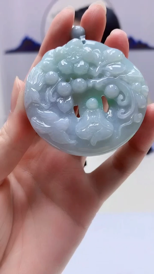 【闪购商品】定制翡翠未镶嵌3123zm-毛货挂件100