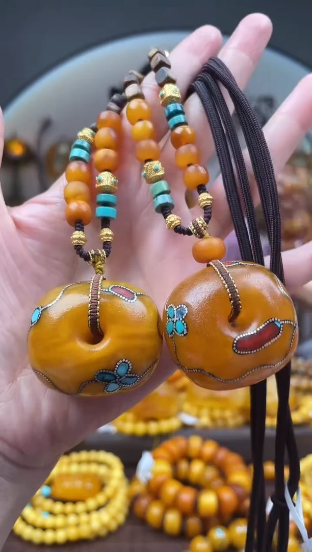 裸石琥珀未镶嵌首饰 假1赔4（多样性发货1件