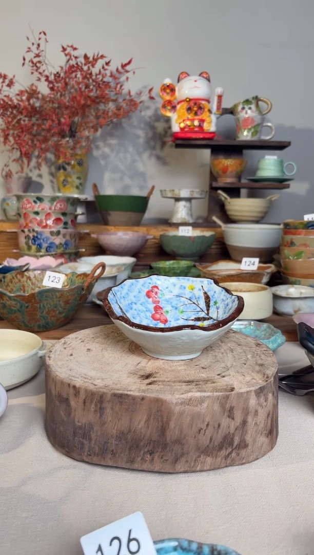 陶瓷129手作粗陶餐具1个装