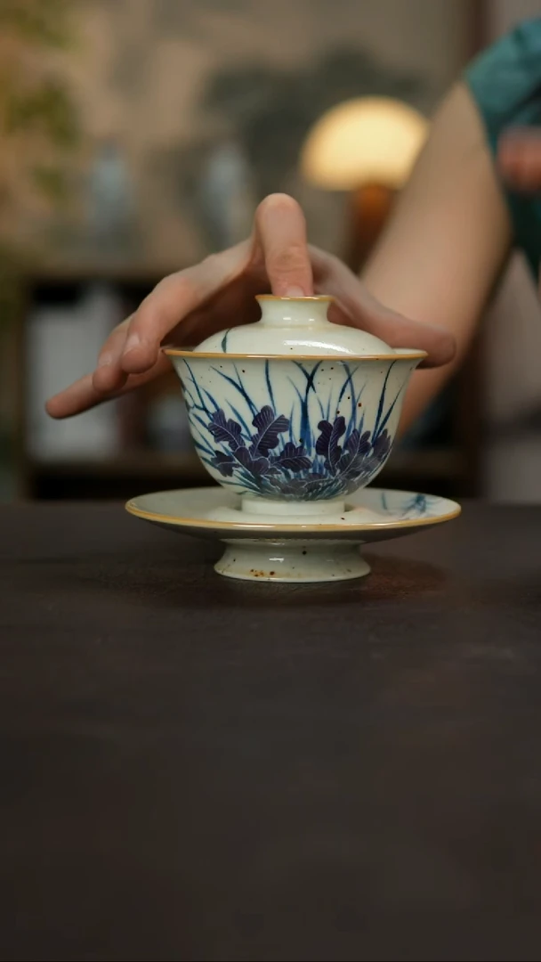 杯景德镇陶瓷杯碗柴烧多人微瑕