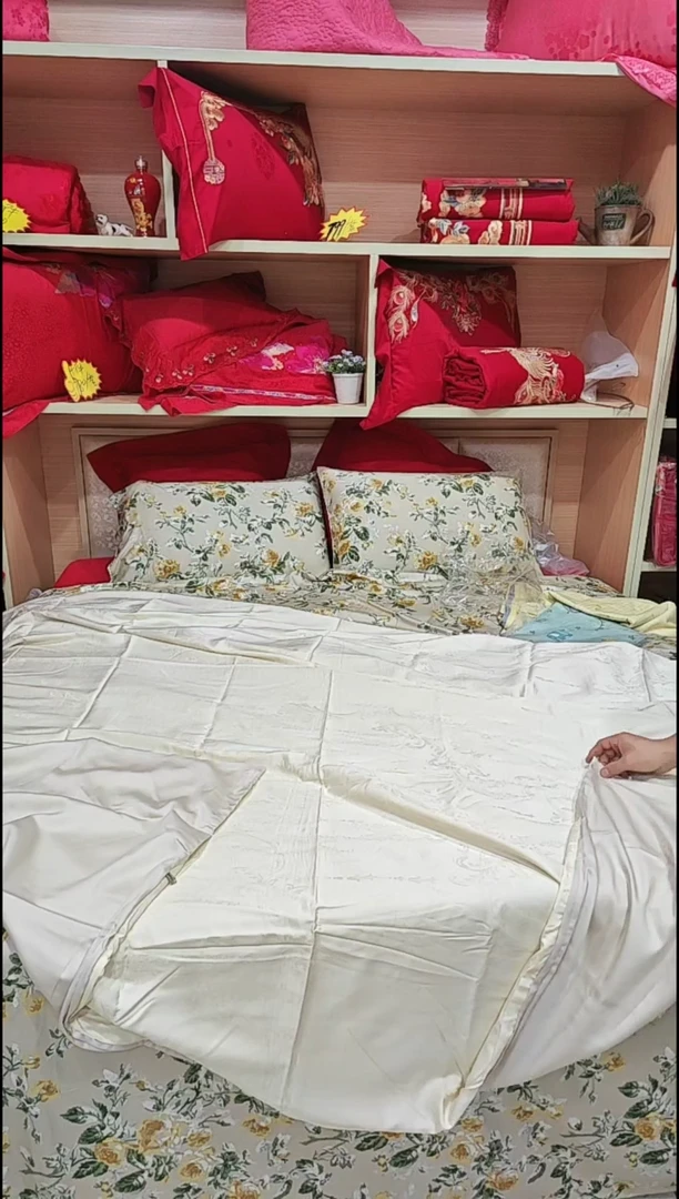 棉天丝提花被套2.0*2.3