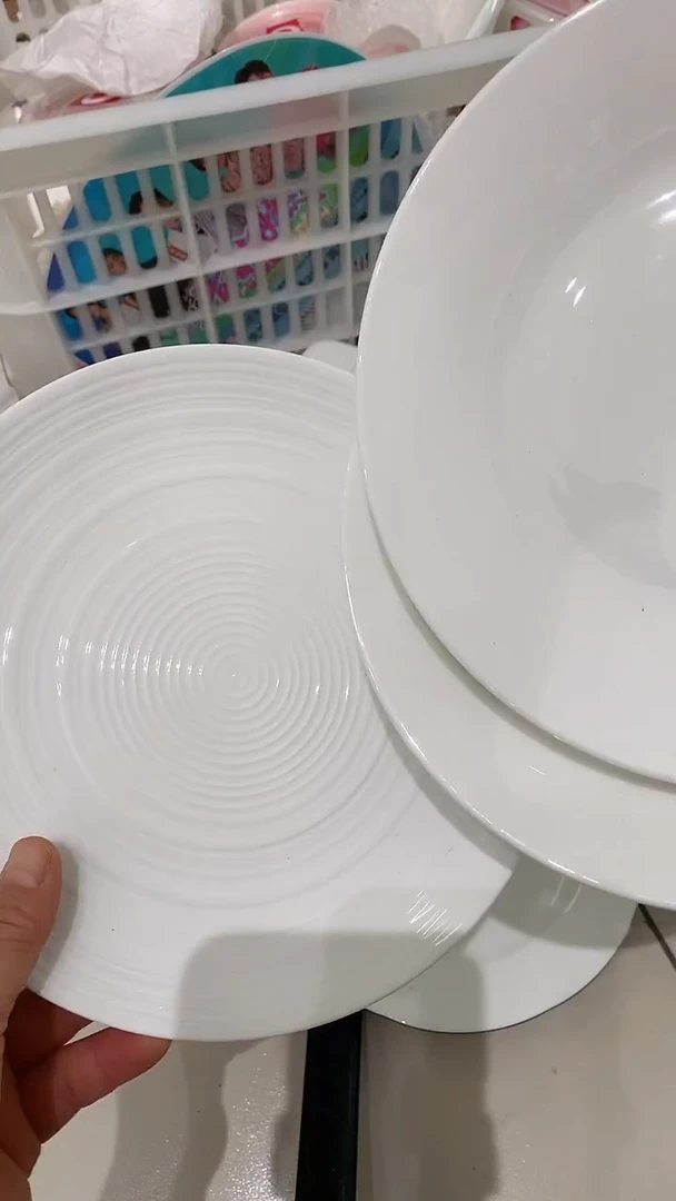 3个平盘隆达骨质瓷