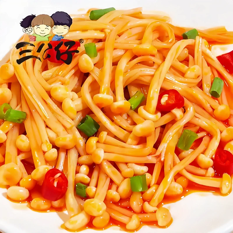 三公仔金针菇零食解馋小零食追剧小零食晚上充饥中秋推荐好物