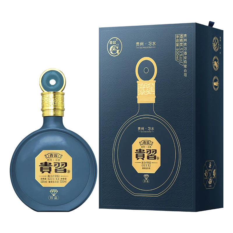 贵习珍品酒优质口粮酒时尚大气酱香酒53度53%Vol500