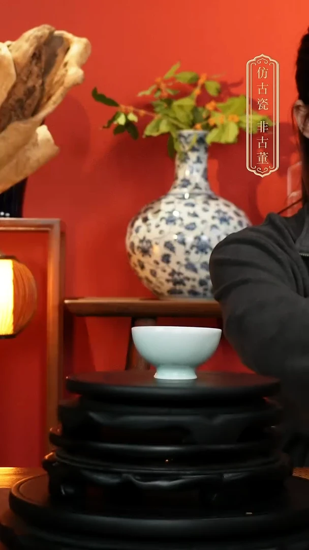 摆件皇窑影青单杯