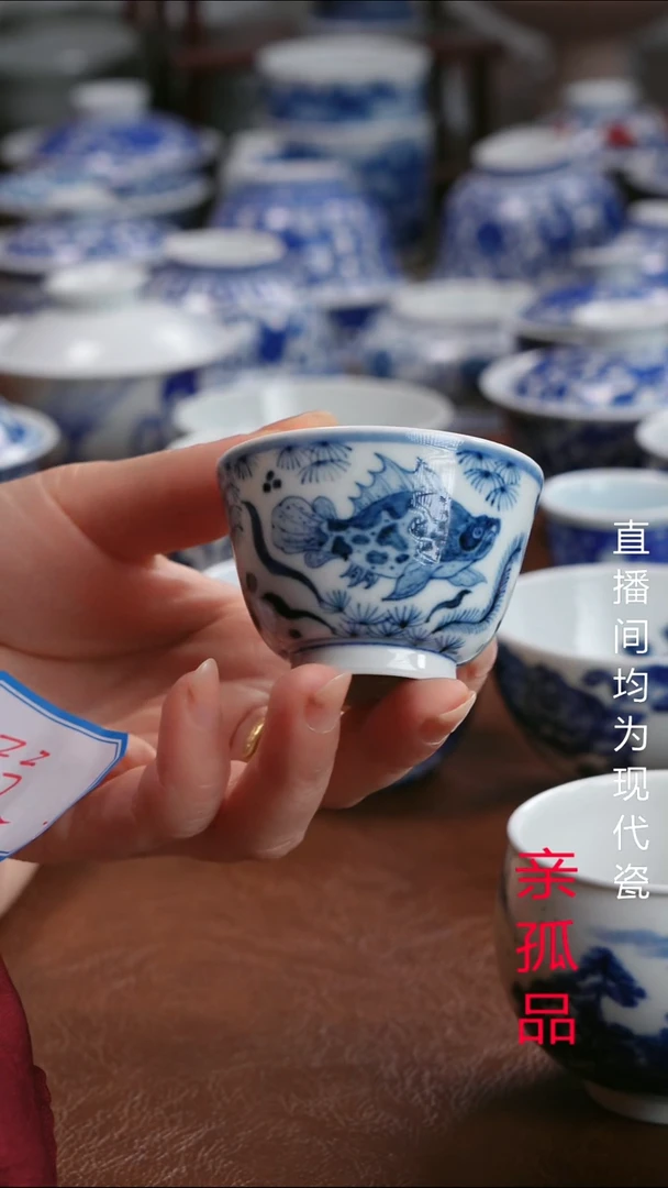 景德镇高端茶器景德镇墨奈手工手绘茶器