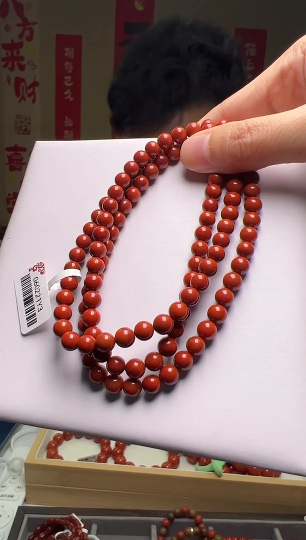 未镶嵌6mm南红玛瑙川料瓦西圆珠多圈