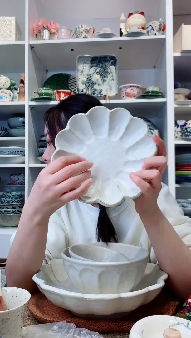 陶瓷【孤品】小兵窑平盘17cm