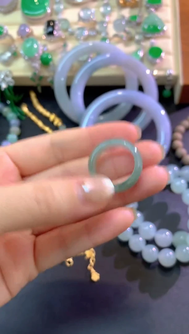 未镶嵌戒圈翡翠戒圈|130+25