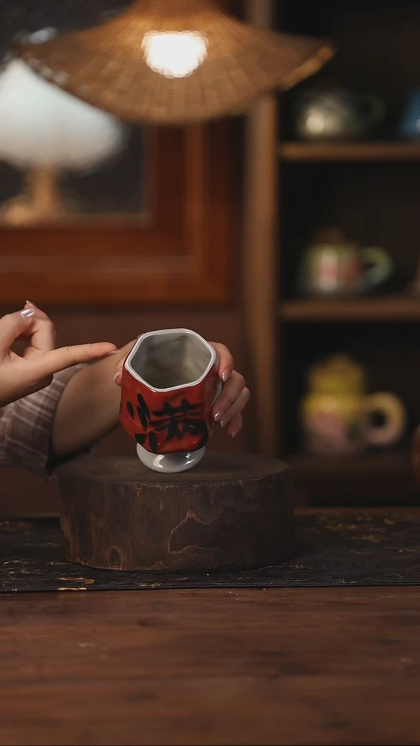 陶瓷景德镇高温釉下手绘陶瓷014