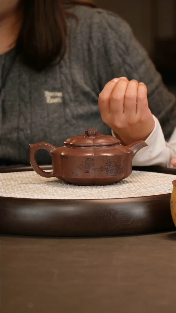 沈遽华 梅花周盘  370c/办公杯/竹杯/山水画