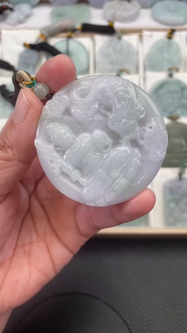 颈饰未镶嵌翡翠天然缅甸翡翠A货367