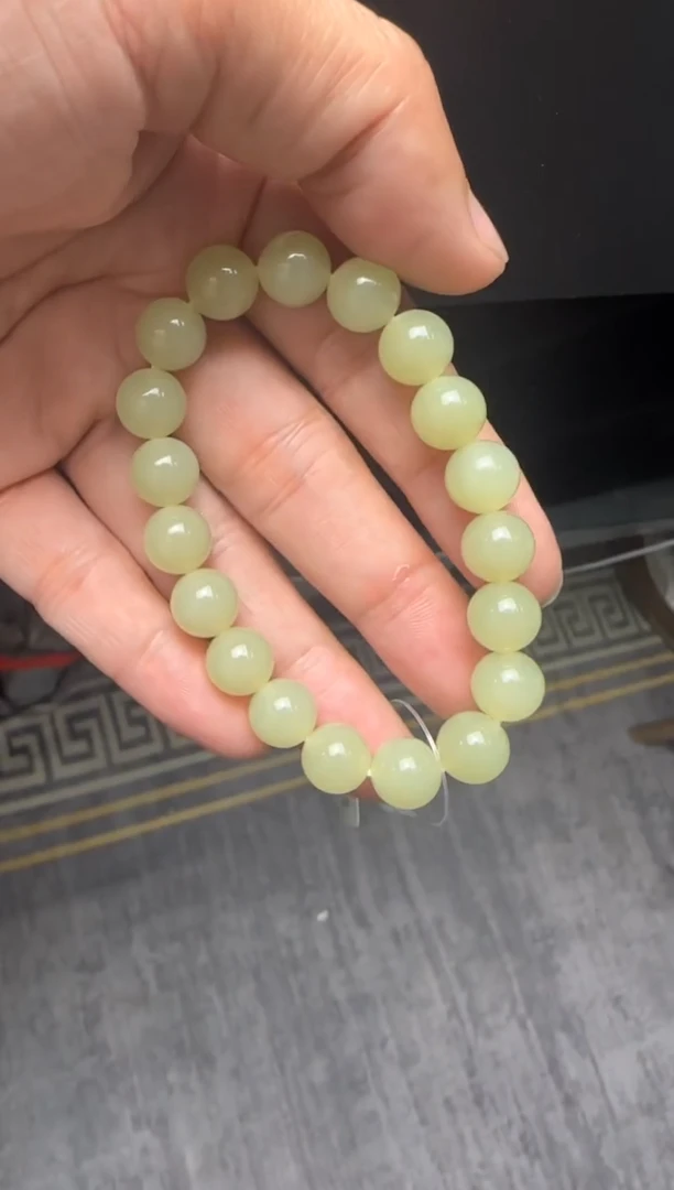 未镶嵌手串和田玉若羌料手串卡10
