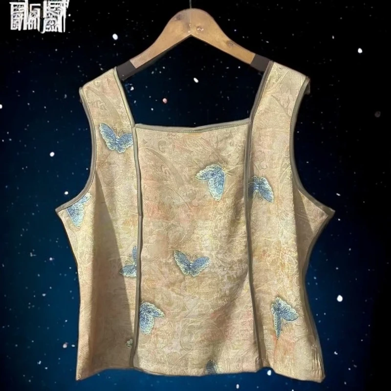 7-14时尚气质新中式背心显瘦洋气小衫上衣