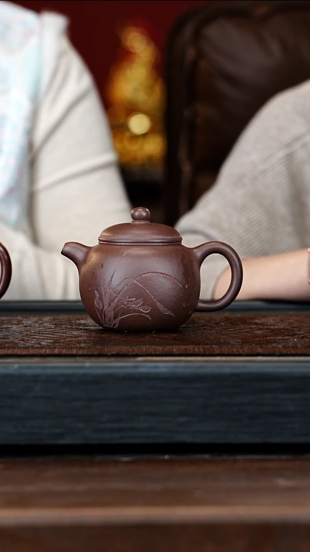 宜兴紫砂ZCP 紫檀泥 匏樽