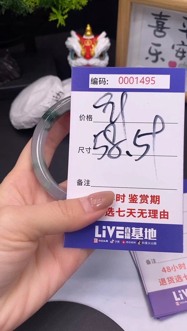 未镶嵌手镯翡翠0001495