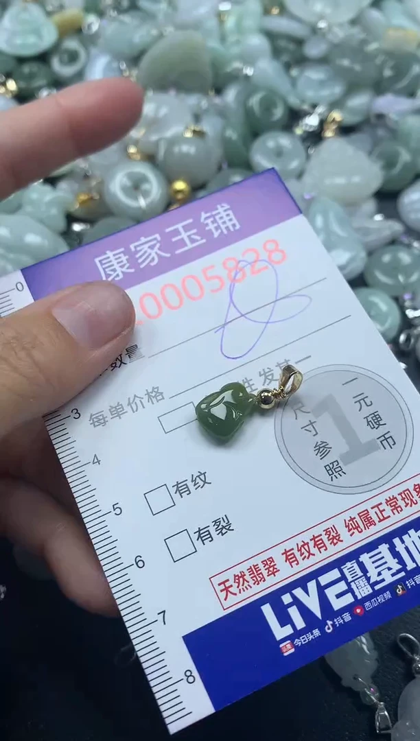 吊坠(不含链)未镶嵌翡翠5828