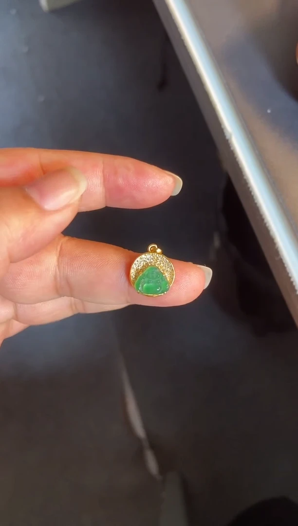 吊坠(不含链)银S925镶嵌翡翠1