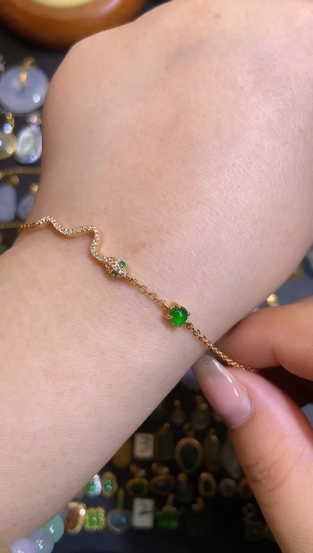 翡翠银S925镶嵌吊坠(不含链)1