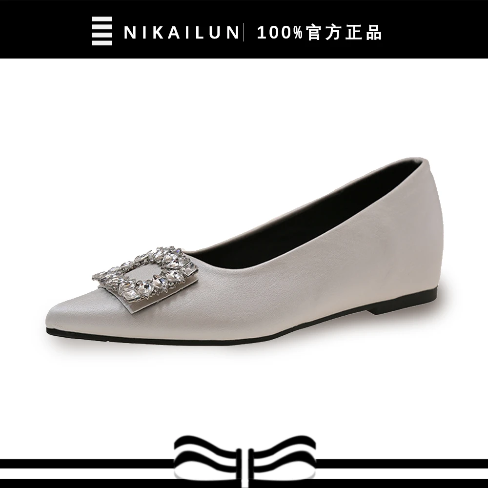 一脚蹬女鞋2025春新款法式百搭水钻气质玛丽珍鞋粗跟浅口大码单鞋