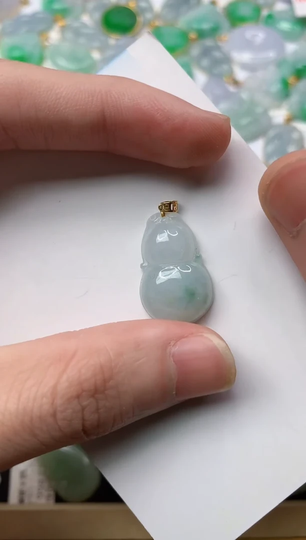 【闪购商品】翡翠颈饰18K金镶嵌4............