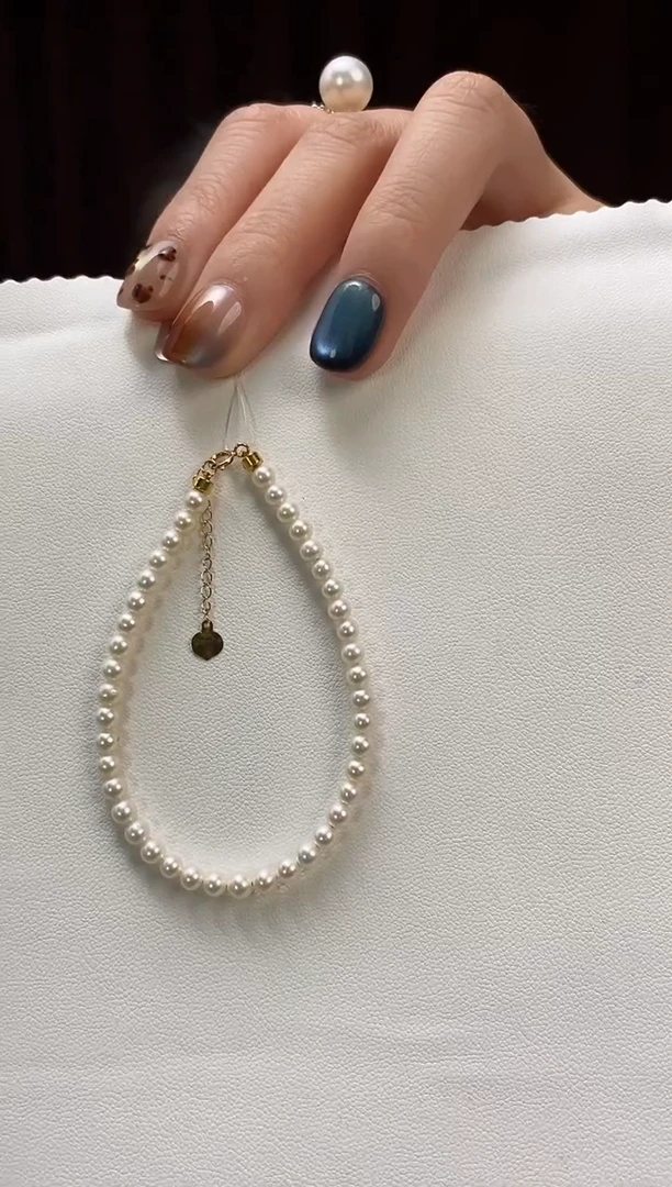 未镶嵌手链淡水珍珠3.5-4淡水珍珠手链