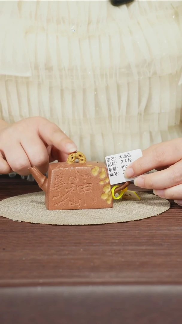 茶壶紫砂T223文人段 太湖石90cc