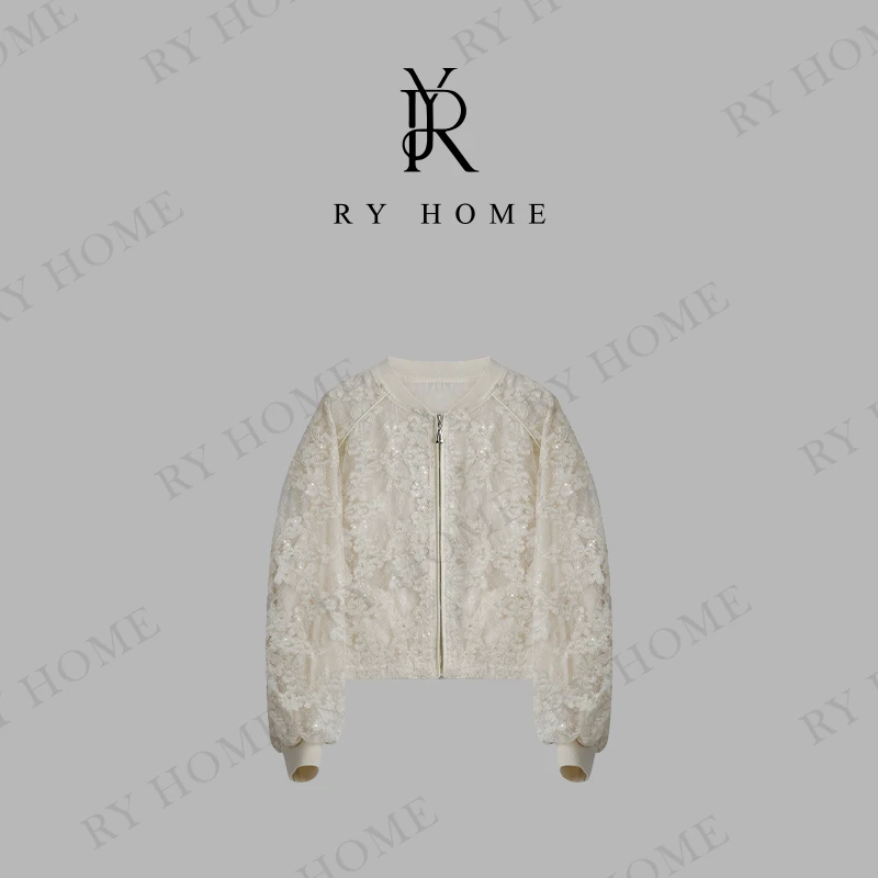【容雨RYHOME】欧若风蕾丝绣花短款外套251W2225