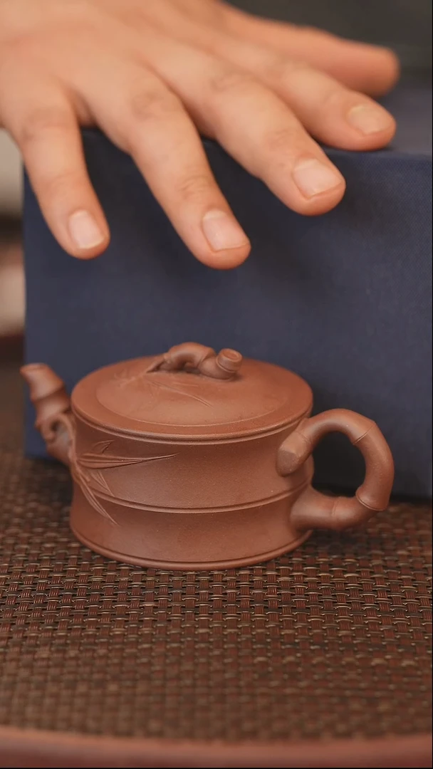 茶壶紫砂原矿手工制作小竹节 盲盒